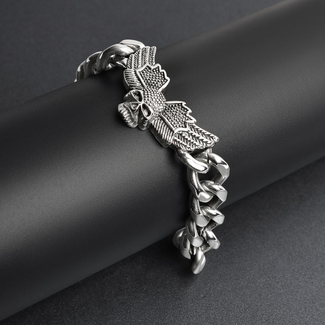 Skull Wings Bracelet