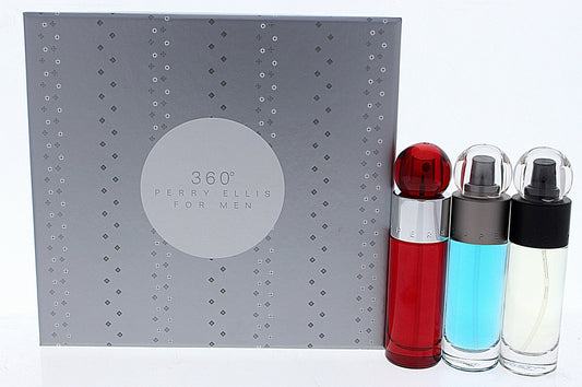 Perry Ellis 360 TRIO(M)3PC SET(3x1.0)1.0oz edt sp,1.0oz edt sp(Red), 1.0oz sp