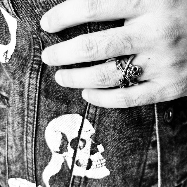 Skeleton Hand Stainless Steel Ring
