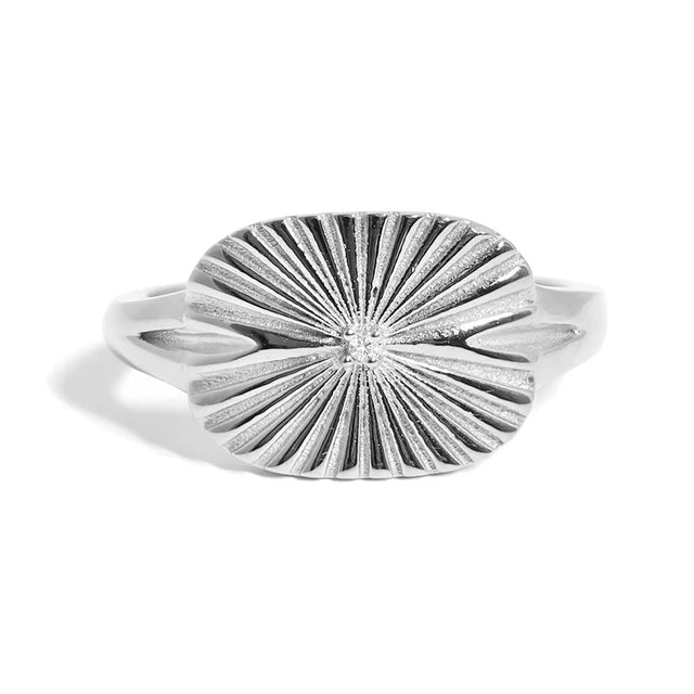 Sunburst Rectangle Ring