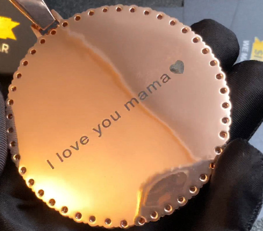 14K Gold Plated Personalized Photo Medallions Necklace For Men