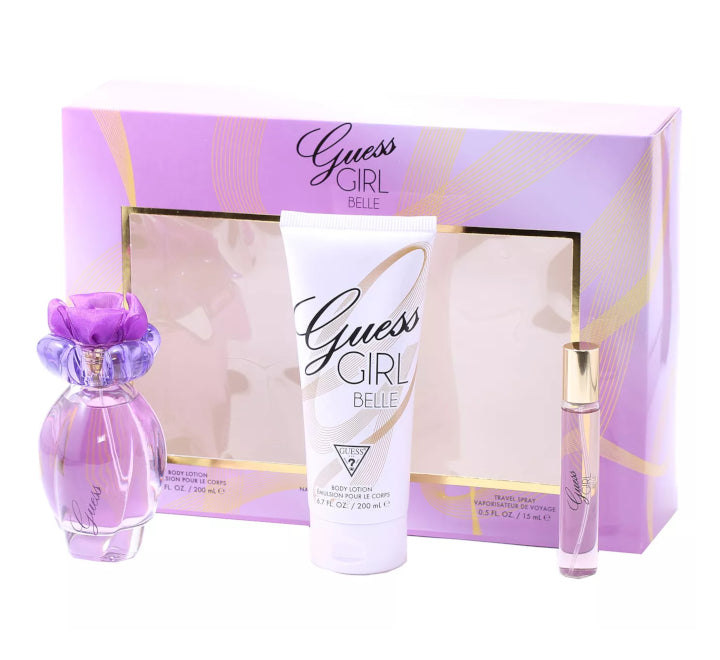 GUESS GIRL BELLE EDT 100 ML + BODY CREAM 200 ML + EDT TRAVEL PACK 15 ML