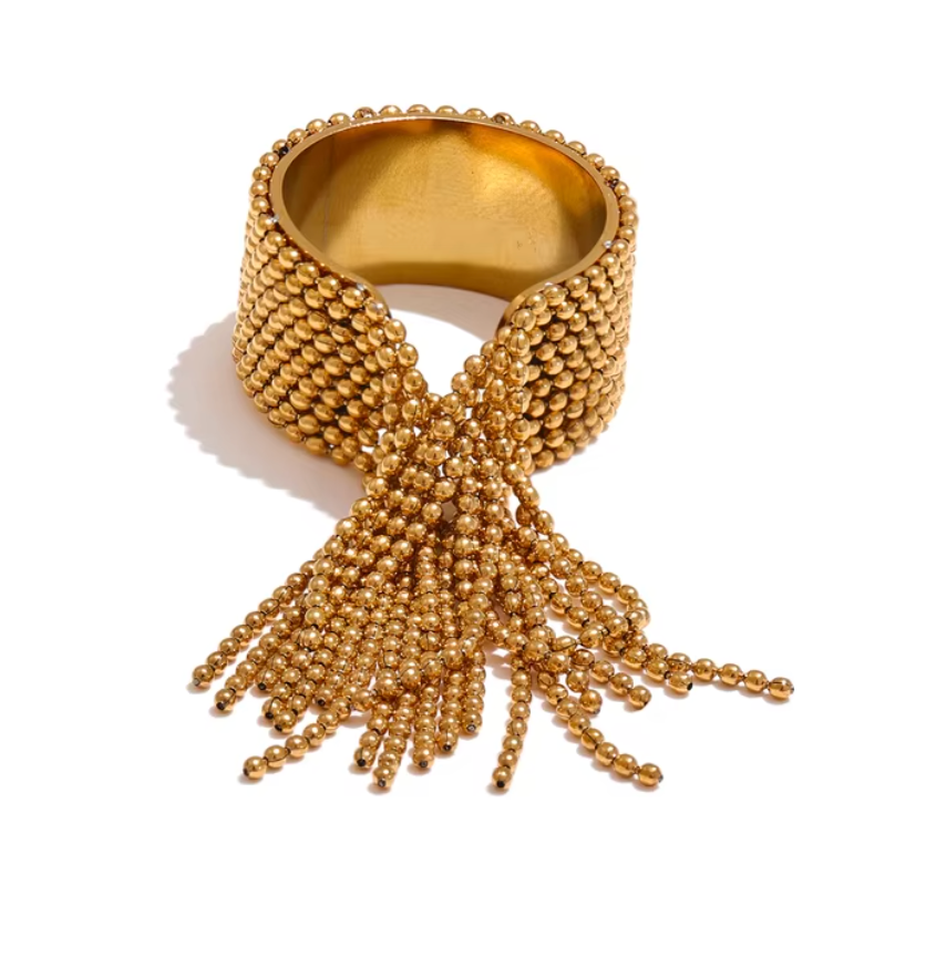Tassel Finger Ring 18K PVD