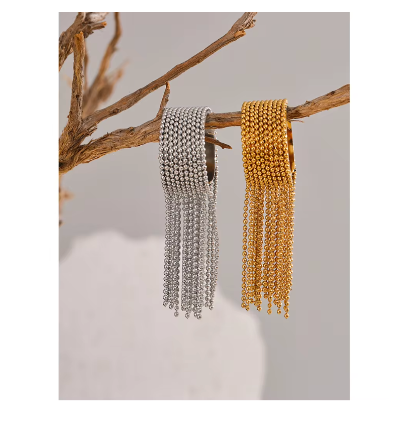 Tassel Finger Ring 18K PVD