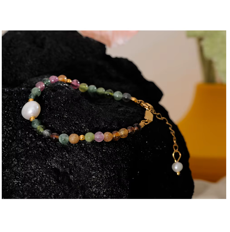 Pearl bracelet 18K PVD