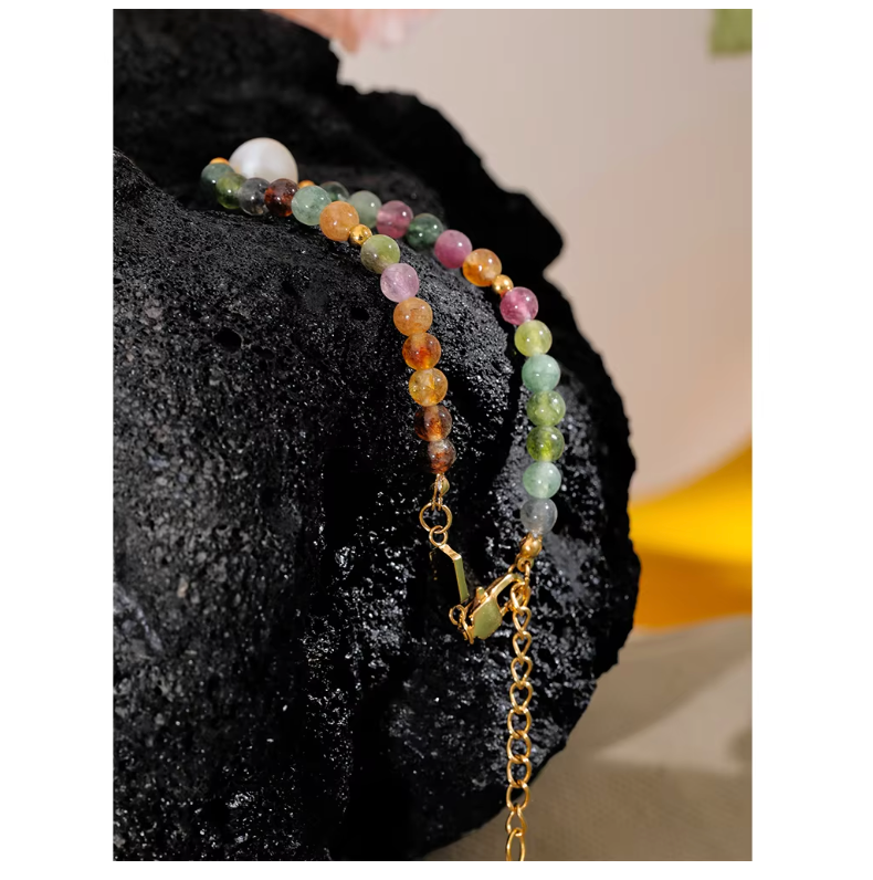 Pearl bracelet 18K PVD
