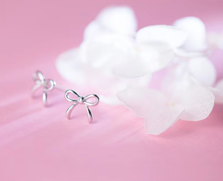 Bowknot earrings 925 Silver