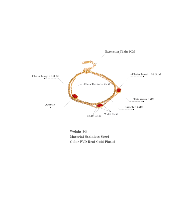 Double Bracelet 18k