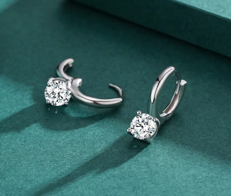 Hoop Heart 925 Silver