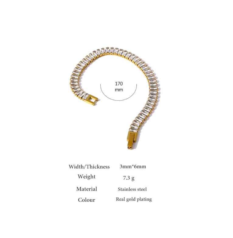 Crylic Bracelet 18k
