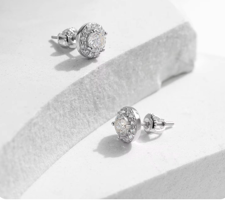 Classic 925 Silver Moissanite