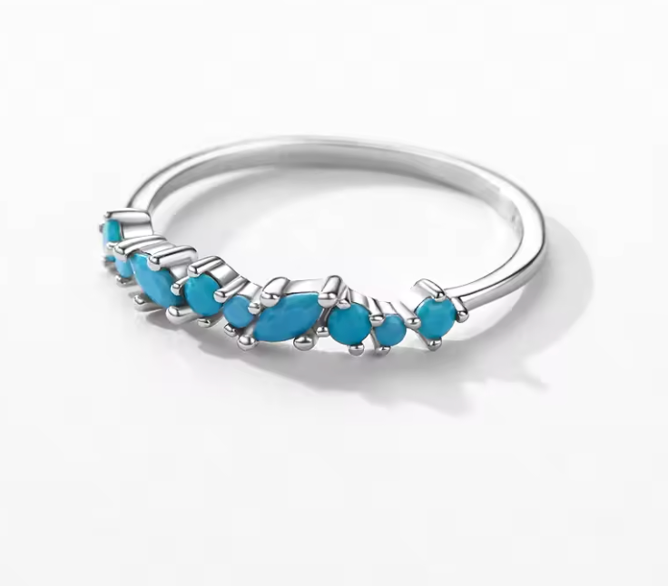 Turquoise Ring 925 Silver