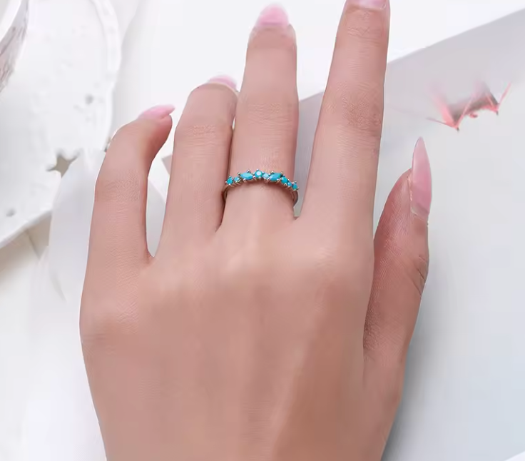 Turquoise Ring 925 Silver