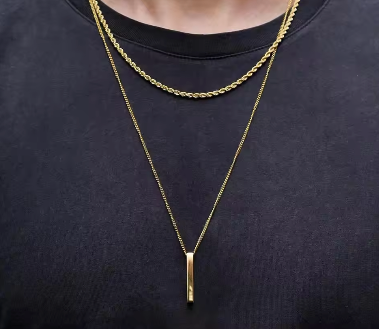 Layered Wheat Necklace