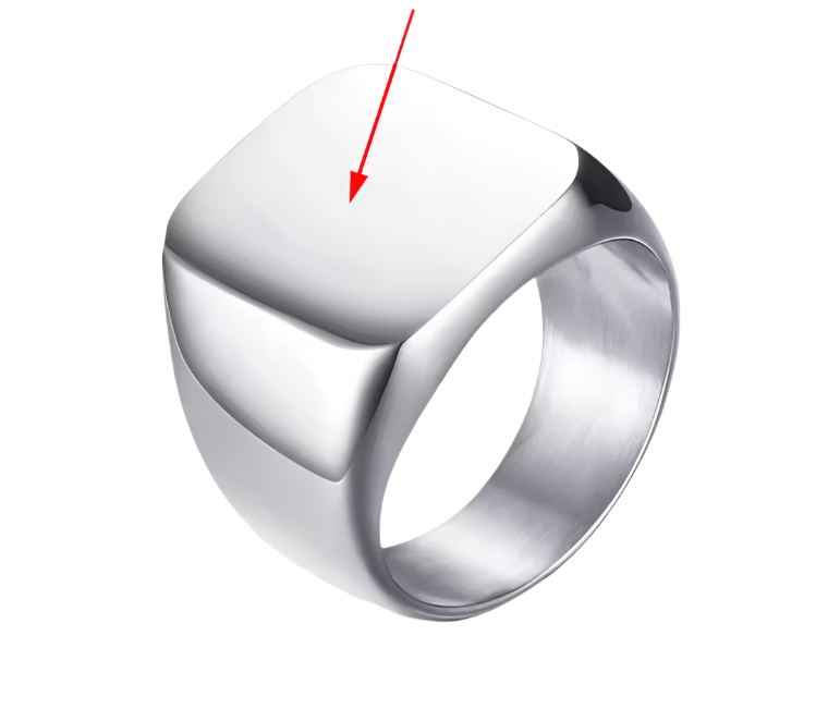 Retro Initials Ring