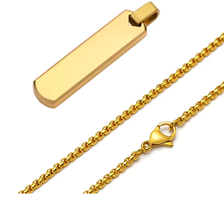 Initial Bar Necklace