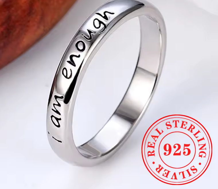 Engraved Ring 925 Silver