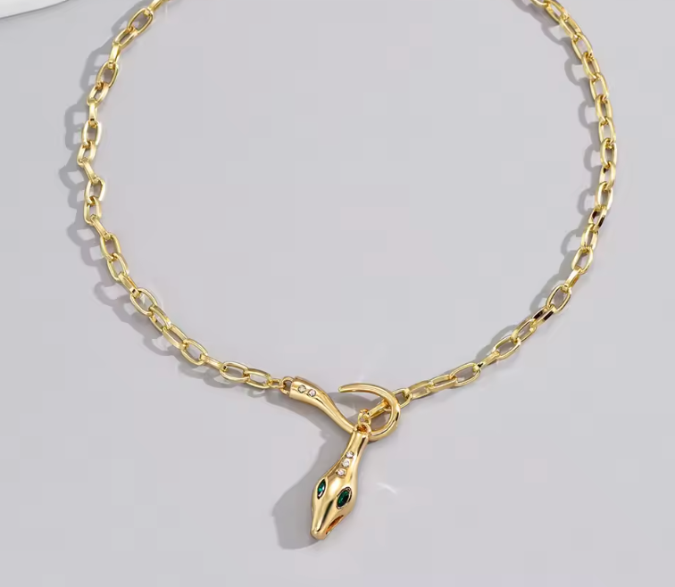 Retro Snake Necklace