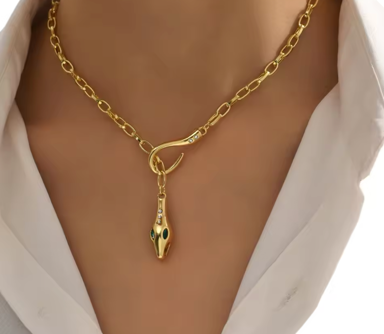 Retro Snake Necklace