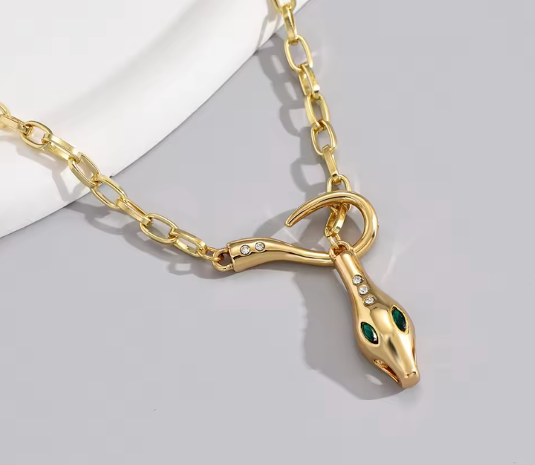 Retro Snake Necklace