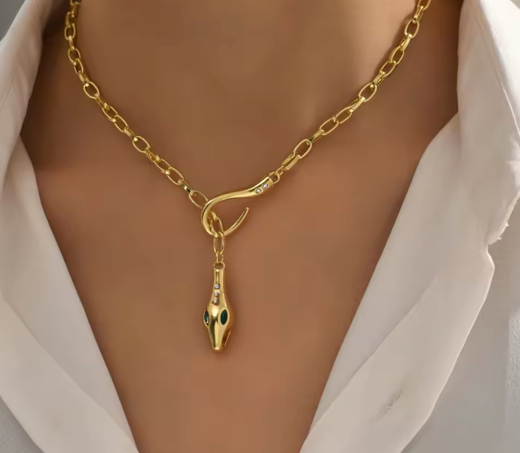 Retro Snake Necklace