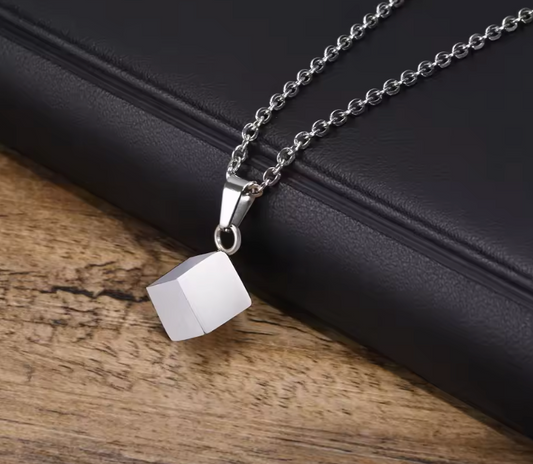 3D Square Urn Necklace