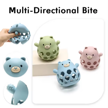Bear-Shaped Silicone Teether