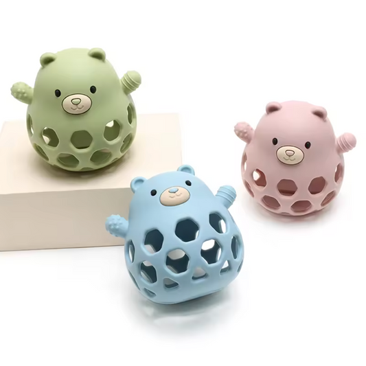 Bear-Shaped Silicone Teether
