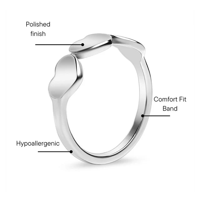 3 Heart Ring