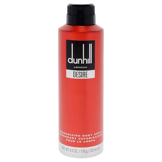 DUNHILL DESIRE RED LONDON (M) DEODORIZING BODY SPRAY 6.0oz
