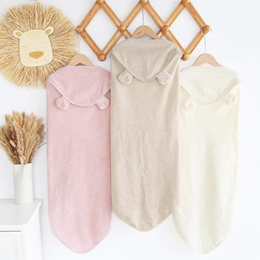 Organic Cotton Baby Hooded Towel (30x30 inch)