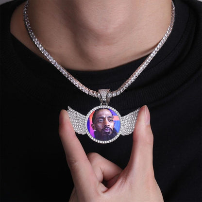 Picture Chain With Wings - Personalize with Picture and Words.