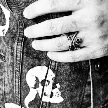 Skeleton Hand Stainless Steel Ring