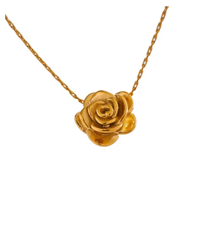 Flower pendant 18K PVD