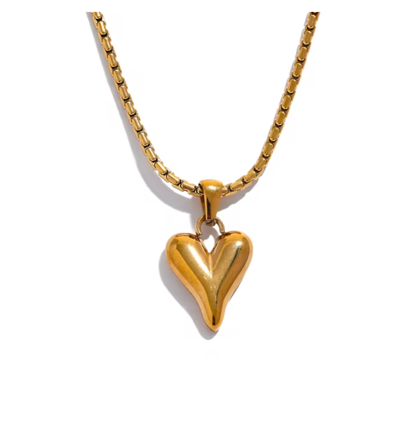 Heart Necklace 18K PVD