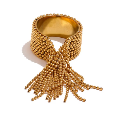 Tassel Finger Ring  18K PVD