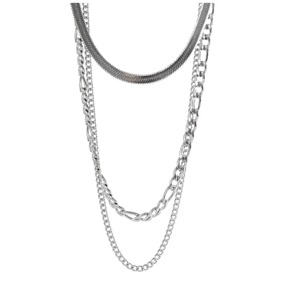 Layered Necklace 18K PVD