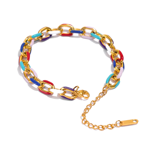 Rainbow Bracelet 18K PVD