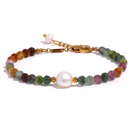 Pearl bracelet 18K PVD