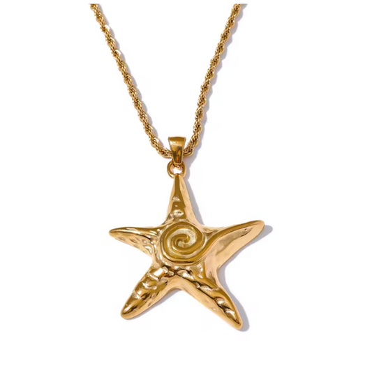 Starfish Pendant 18K PVD