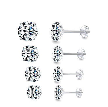 CZ Stud 925 Silver