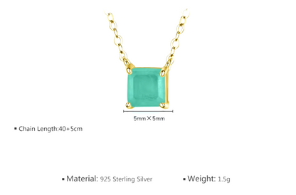 Tourmaline Necklace 925 Silver