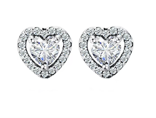 CZ Heart 925 Silver