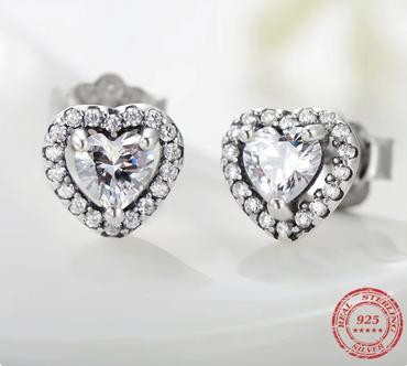 CZ Heart 925 Silver