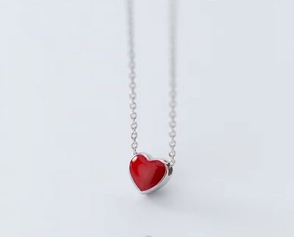 Enamel Hearts 925 Silver