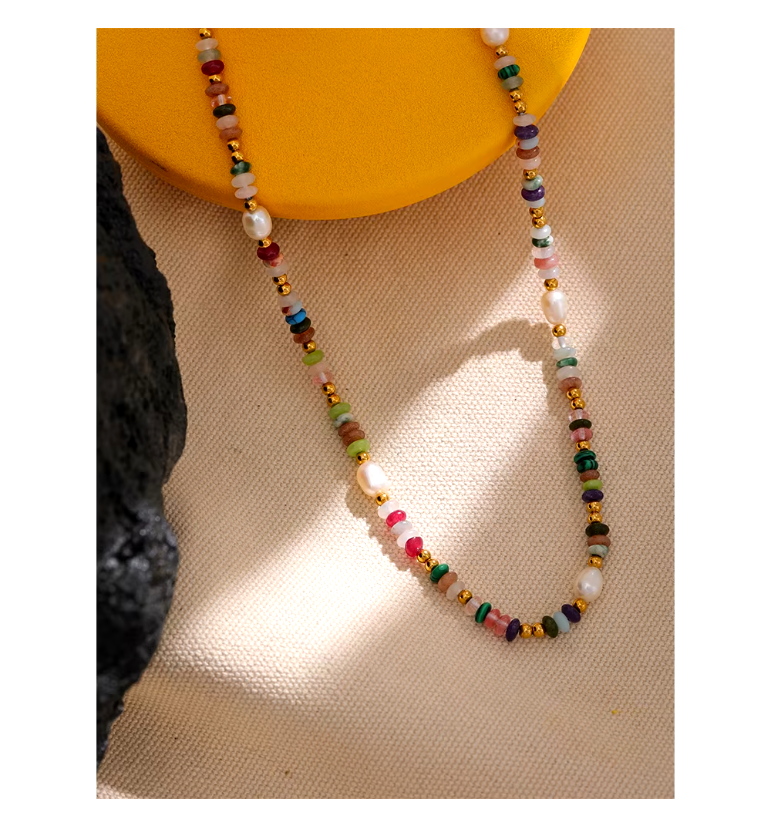 Handmade Boho Necklace 18k