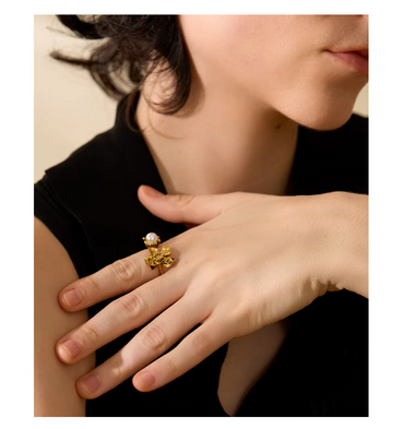 Flower Ring 18K PVD