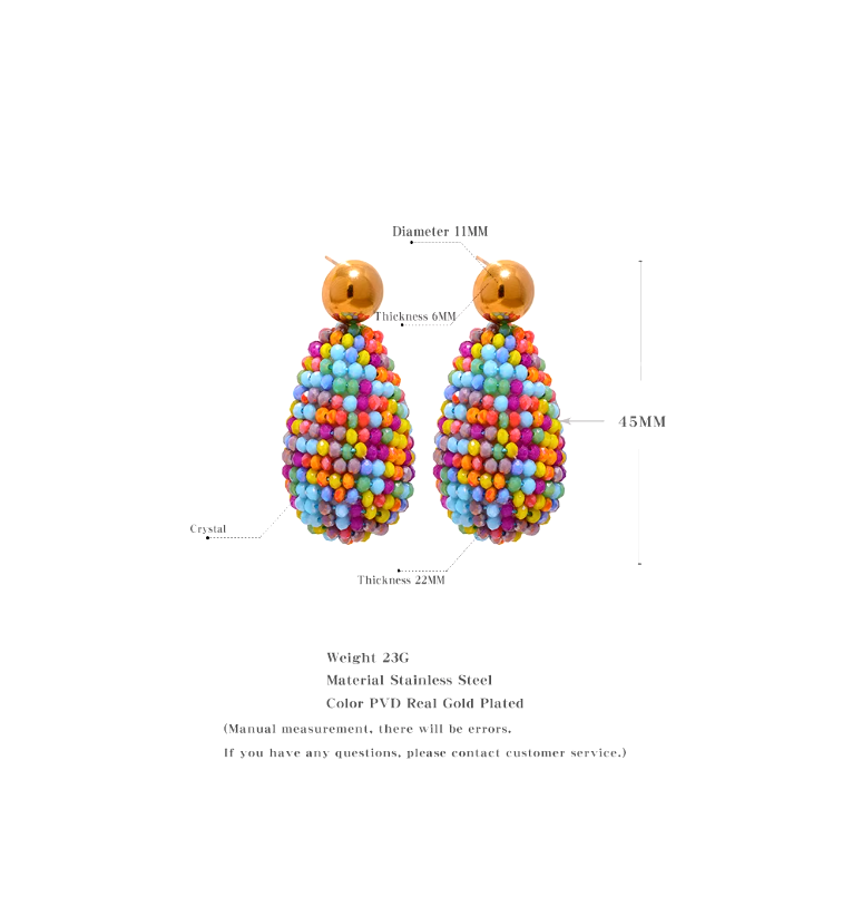 Multicolor Earrings 18K