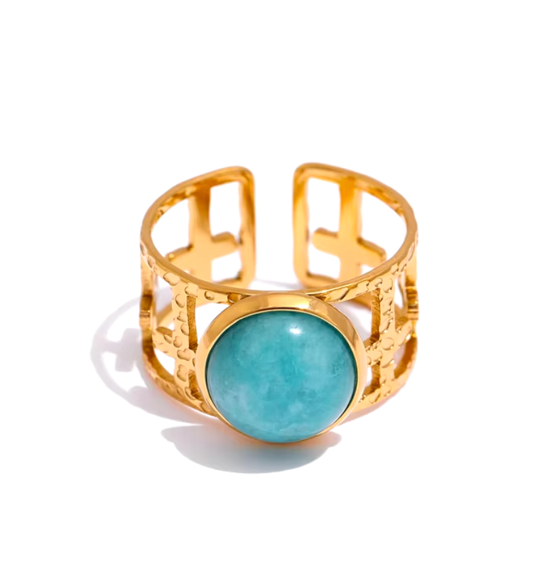 Blue Stone ring 18K