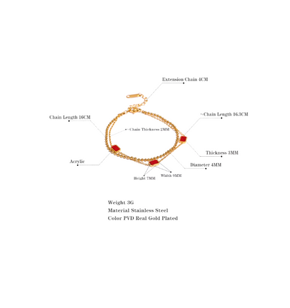 Double Bracelet 18k